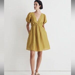 Madewell Mustard Mini Dress